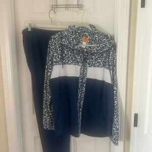 Leopard Print Jacket and Pants Set